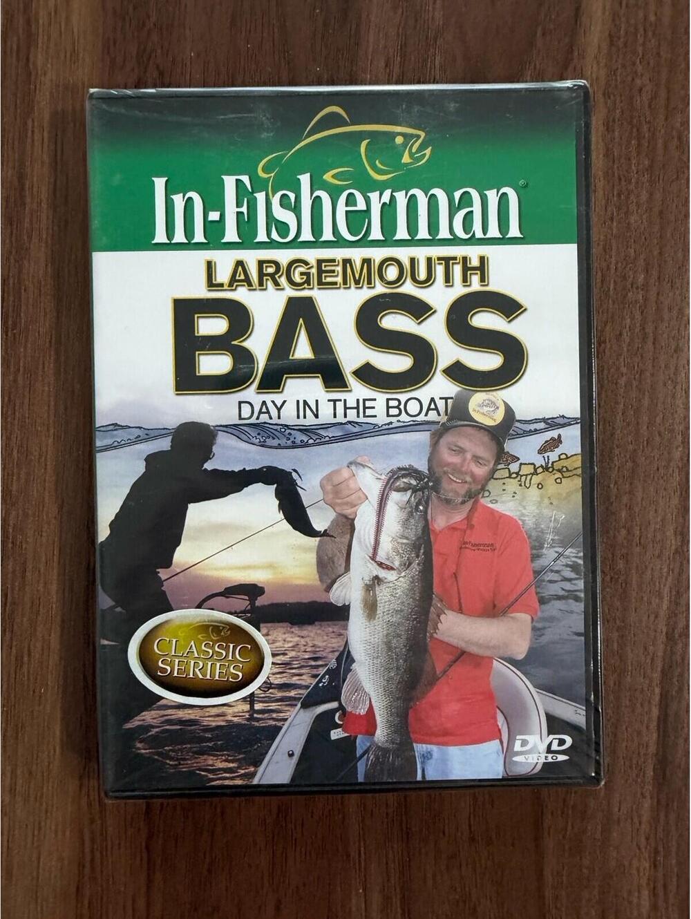 IN-FISHERMAN LARGEMOUTH BASS DAY IN THE BOAT (DVD) - FISHING - LURES - BAITS
